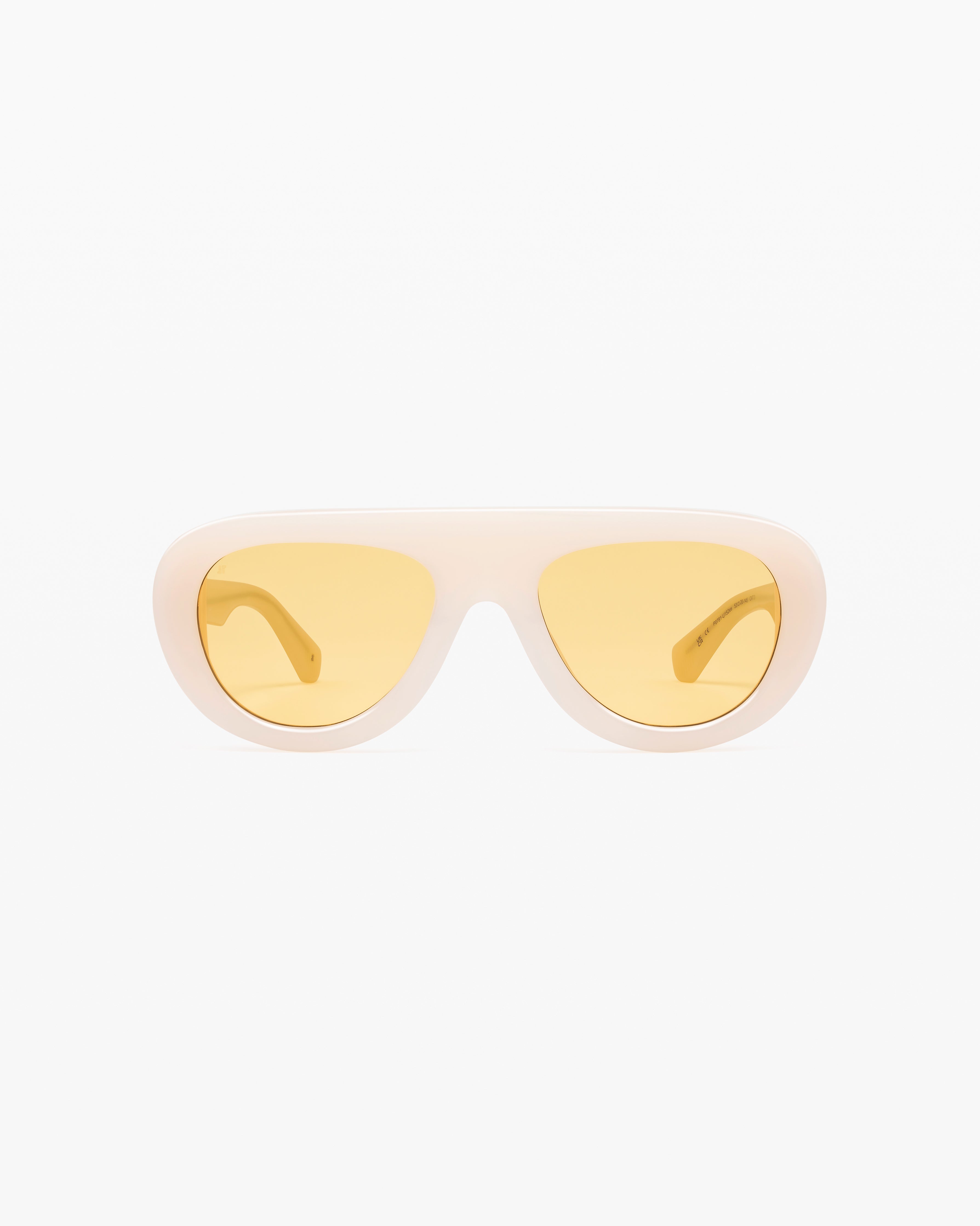 jimmy-fairly-la-gabrie-lunettes-de-soleil-aviateur-cr-me-oversize-femme image 1